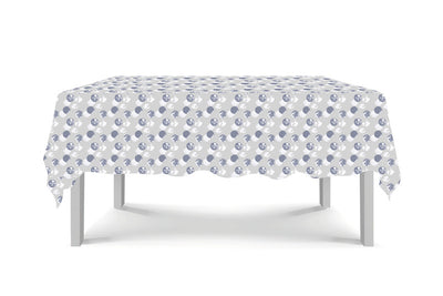 waterproof tablecloth in moon cornflower